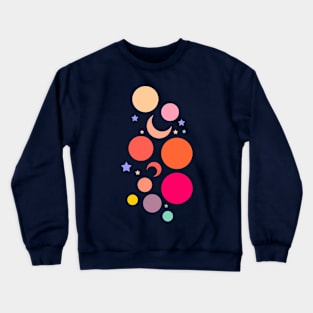 Starry Bliss: Colourful Happy Bubbles Crewneck Sweatshirt